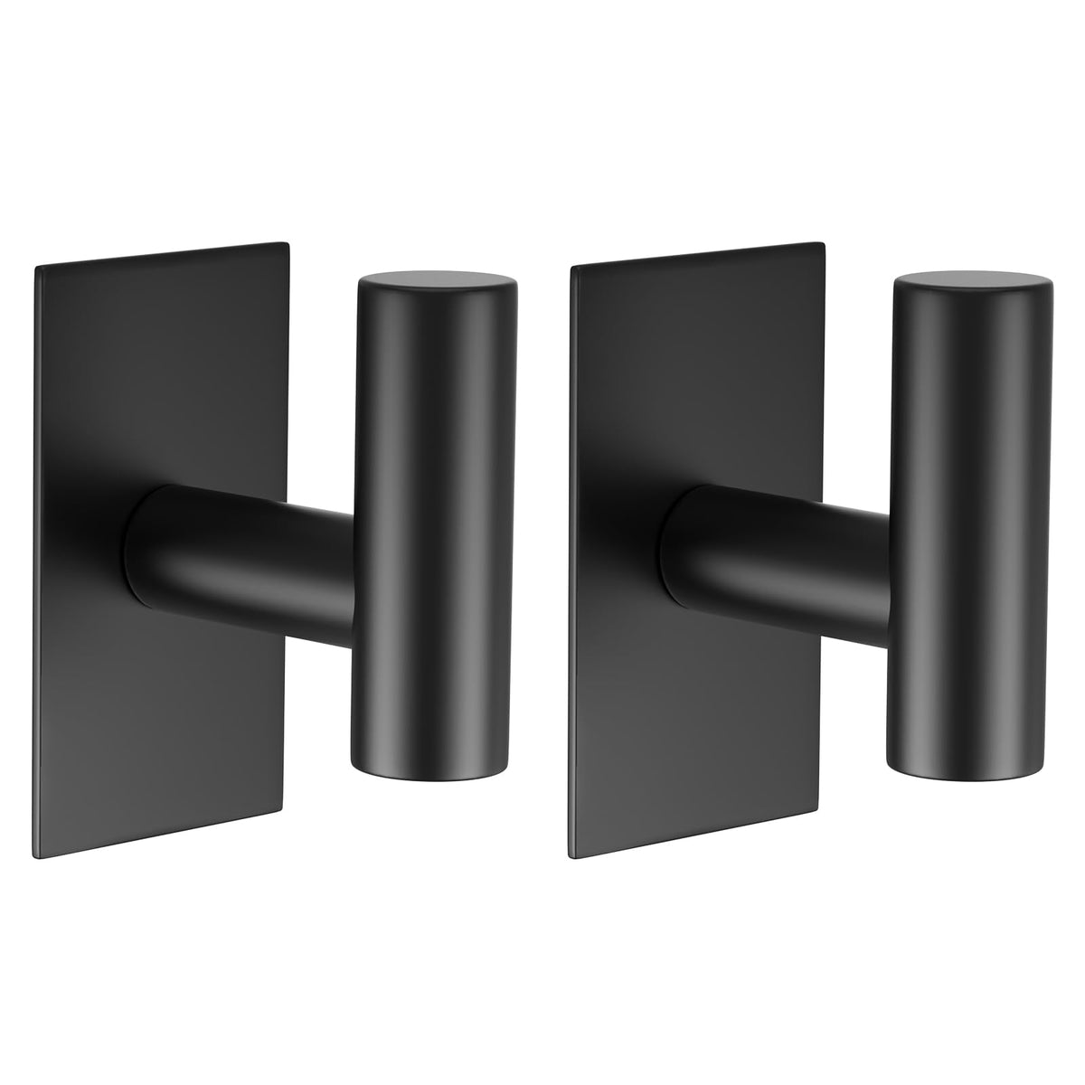 VAEHOLD Wall Towel Hooks, Heavy Duty Sticky Holder Waterproof Towel Hooks for Hanging Coat, Clothes, Closet Hook Wall Mount for Kitchen (Silver, 4 Pack)