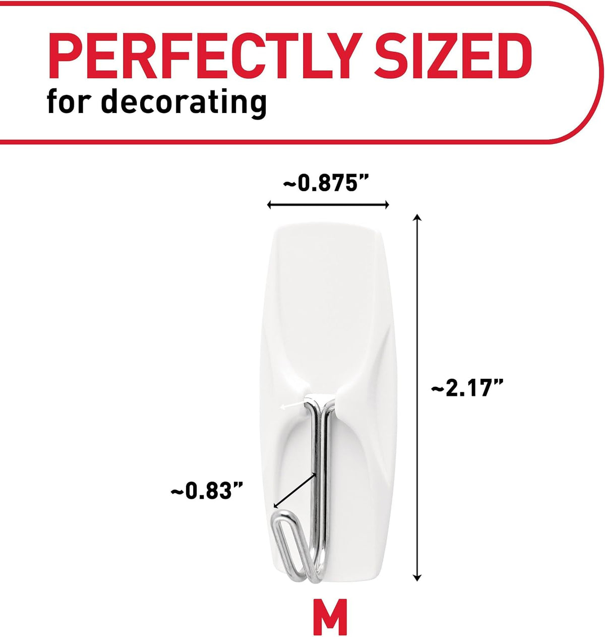 Command Medium Wire Toggle Hooks, 35 Hooks and 40 Strips, Damage-Free Hanging Wall Hook with Adhesive Strips, No Tools Great for Hanging, Organization and Storage, Holds up to 2 lb