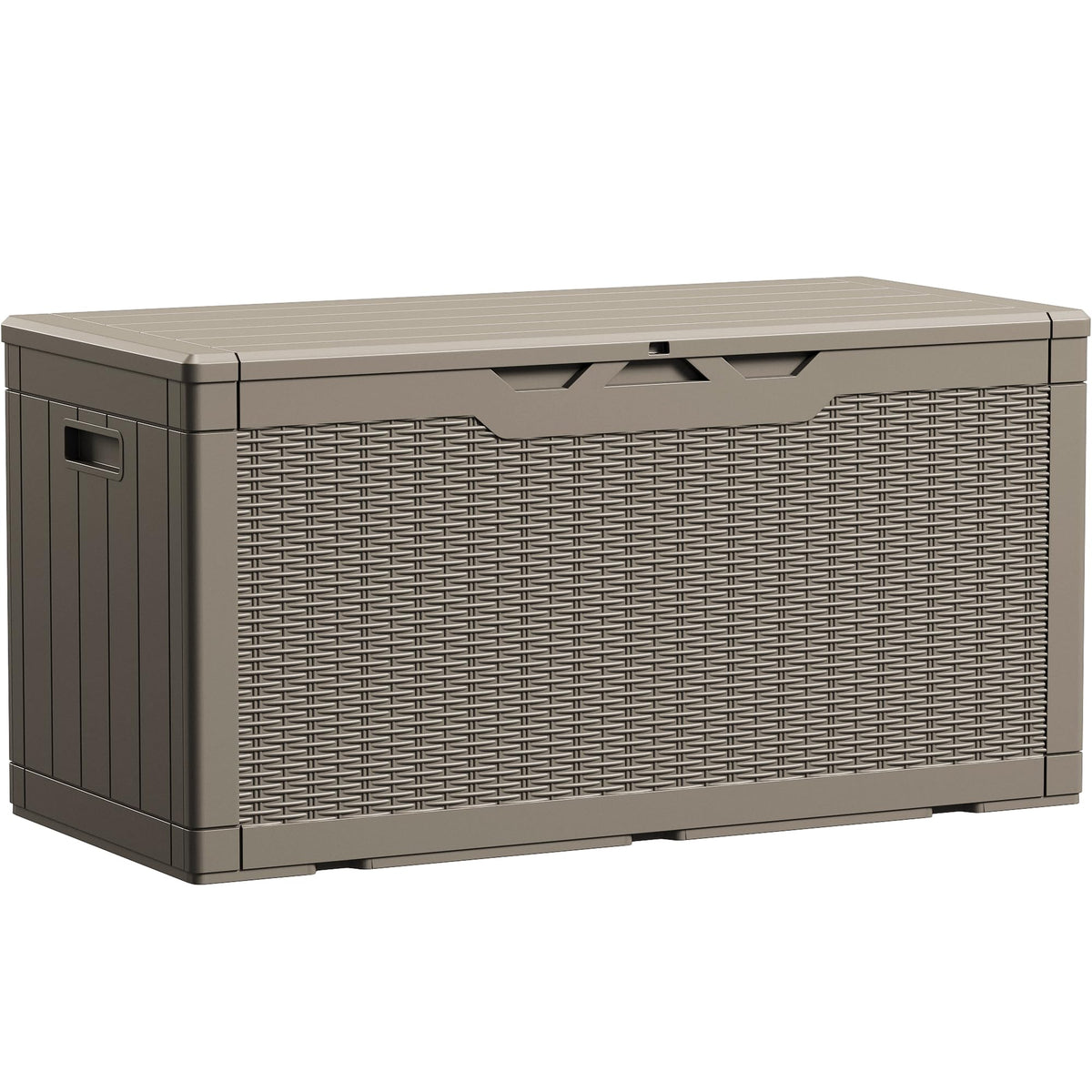 Devoko 100 Gallon Outdoor Storage Box, Waterproof Deck Box Lockable