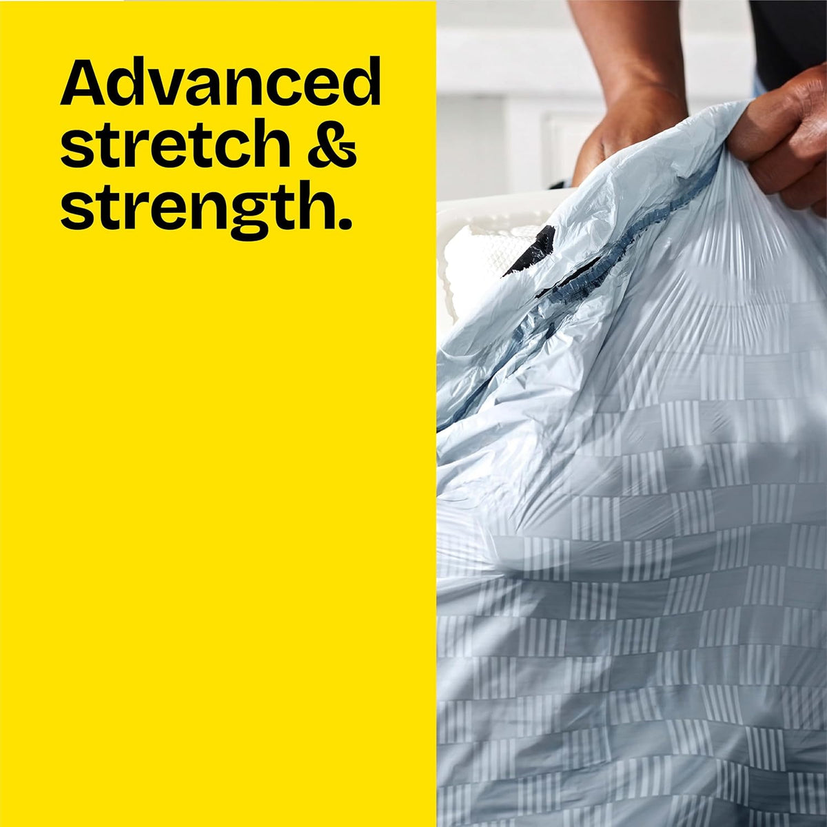 Glad ForceFlex Kitchen Trash Bags, Rip and Tear Resistant, Gain Original Scented Tall Garbage Bags, Odor Control, Febreze Freshness, 13 Gallon, 140 Count