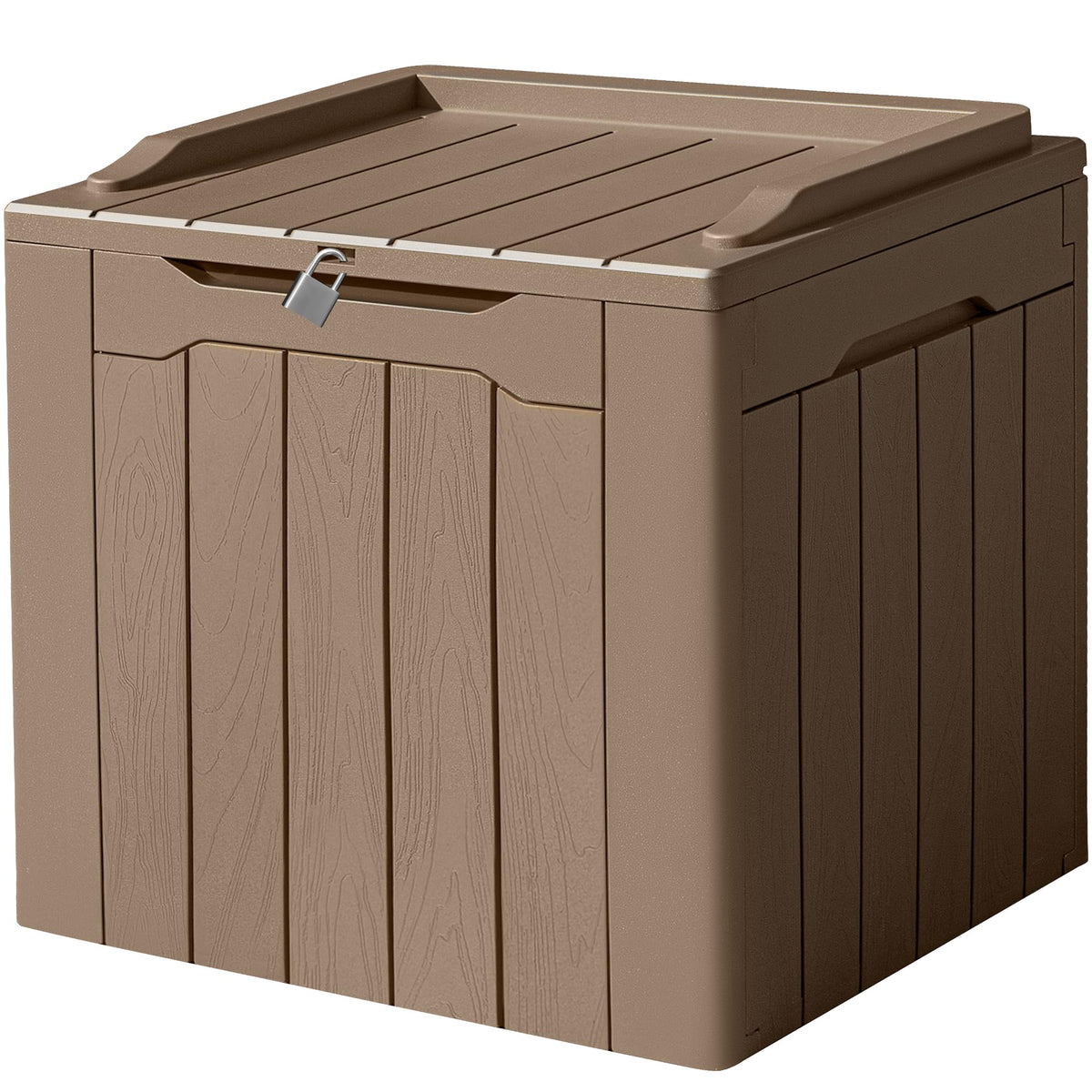 Devoko 100 Gallon Outdoor Storage Box, Waterproof Deck Box Lockable