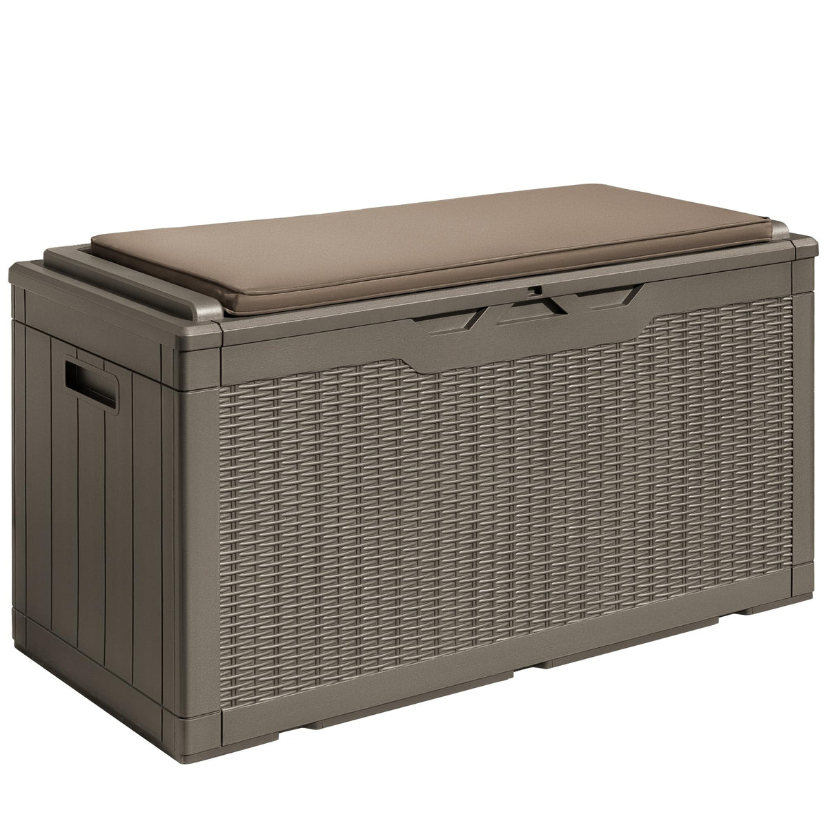 Devoko 100 Gallon Outdoor Storage Box, Waterproof Deck Box Lockable