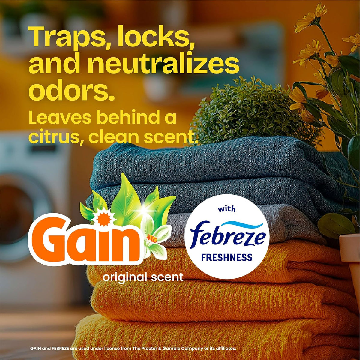 Glad ForceFlex Kitchen Trash Bags, Rip and Tear Resistant, Gain Original Scented Tall Garbage Bags, Odor Control, Febreze Freshness, 13 Gallon, 140 Count