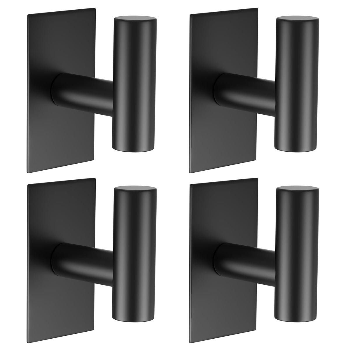 VAEHOLD Wall Towel Hooks, Heavy Duty Sticky Holder Waterproof Towel Hooks for Hanging Coat, Clothes, Closet Hook Wall Mount for Kitchen (Gold, 2 Pack)