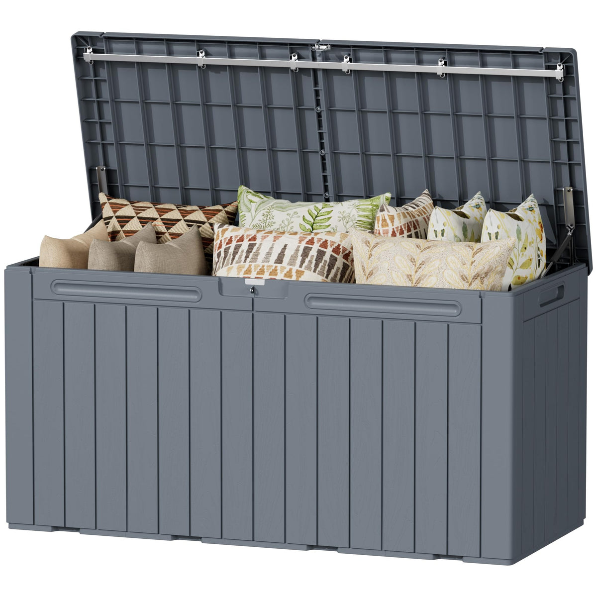 Devoko 100 Gallon Outdoor Storage Box, Waterproof Deck Box Lockable