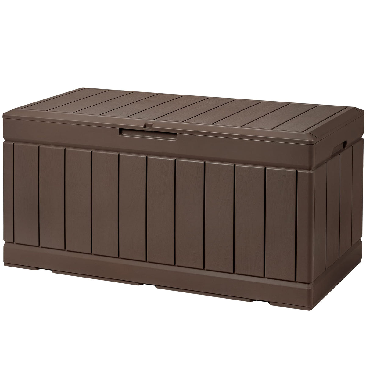 Devoko 100 Gallon Outdoor Storage Box, Waterproof Deck Box Lockable