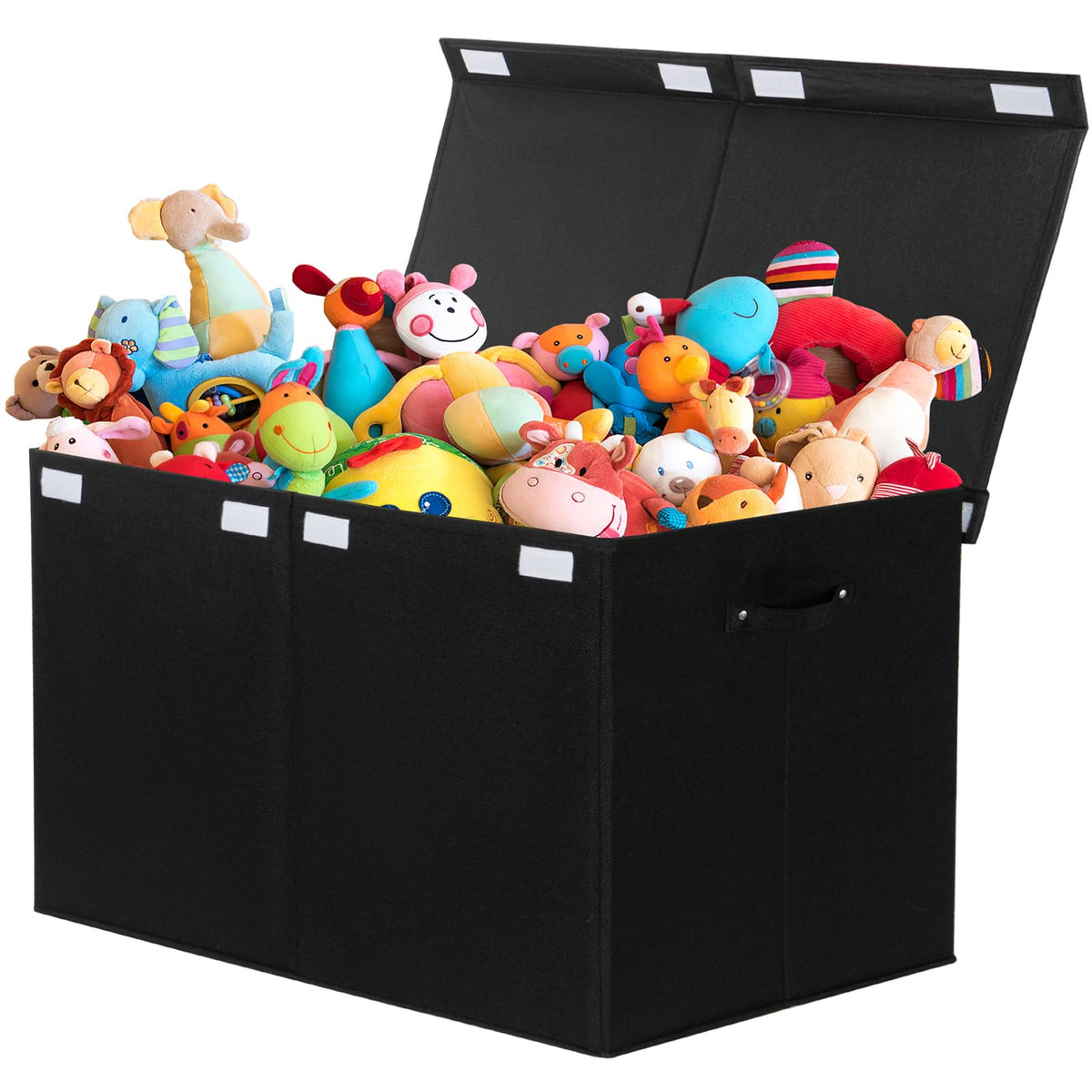 Large Toy Box Storage with Lid, Collapsible Sturdy Toy Chest Storage Bin